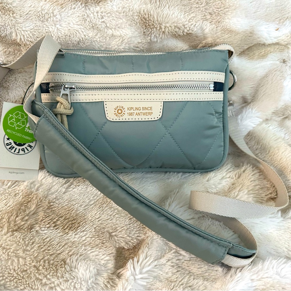 Kipling, small, crossbody bag in Sage